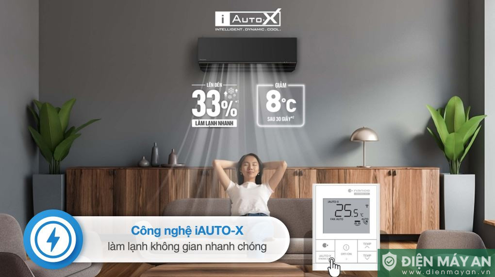 Điều hòa Panasonic Inverter 9000 BTU 1 chiều CU/CS-AU9BKH-8 - Mẫu 2025